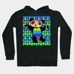 Graffiti,Panda,Rainbow by LowEndGraphics Hoodie